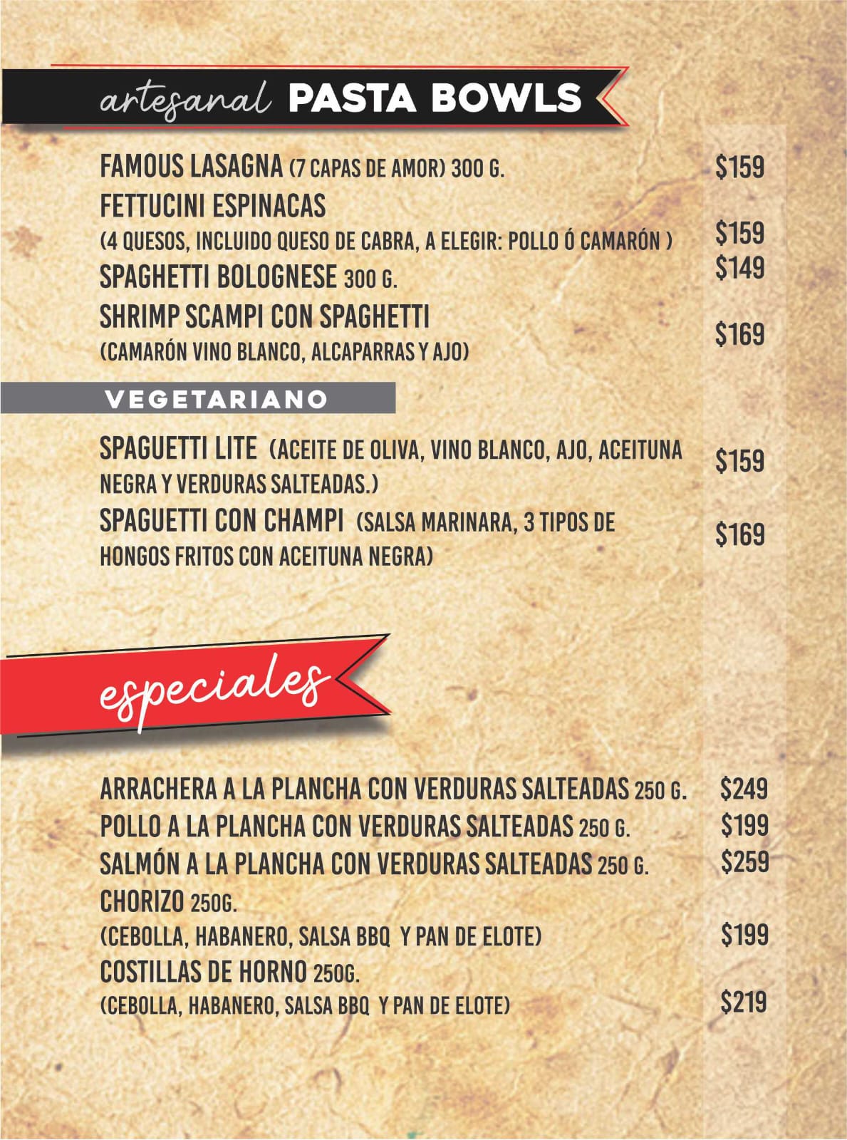 Men&uacute; Project V19, p&aacute;gina 2